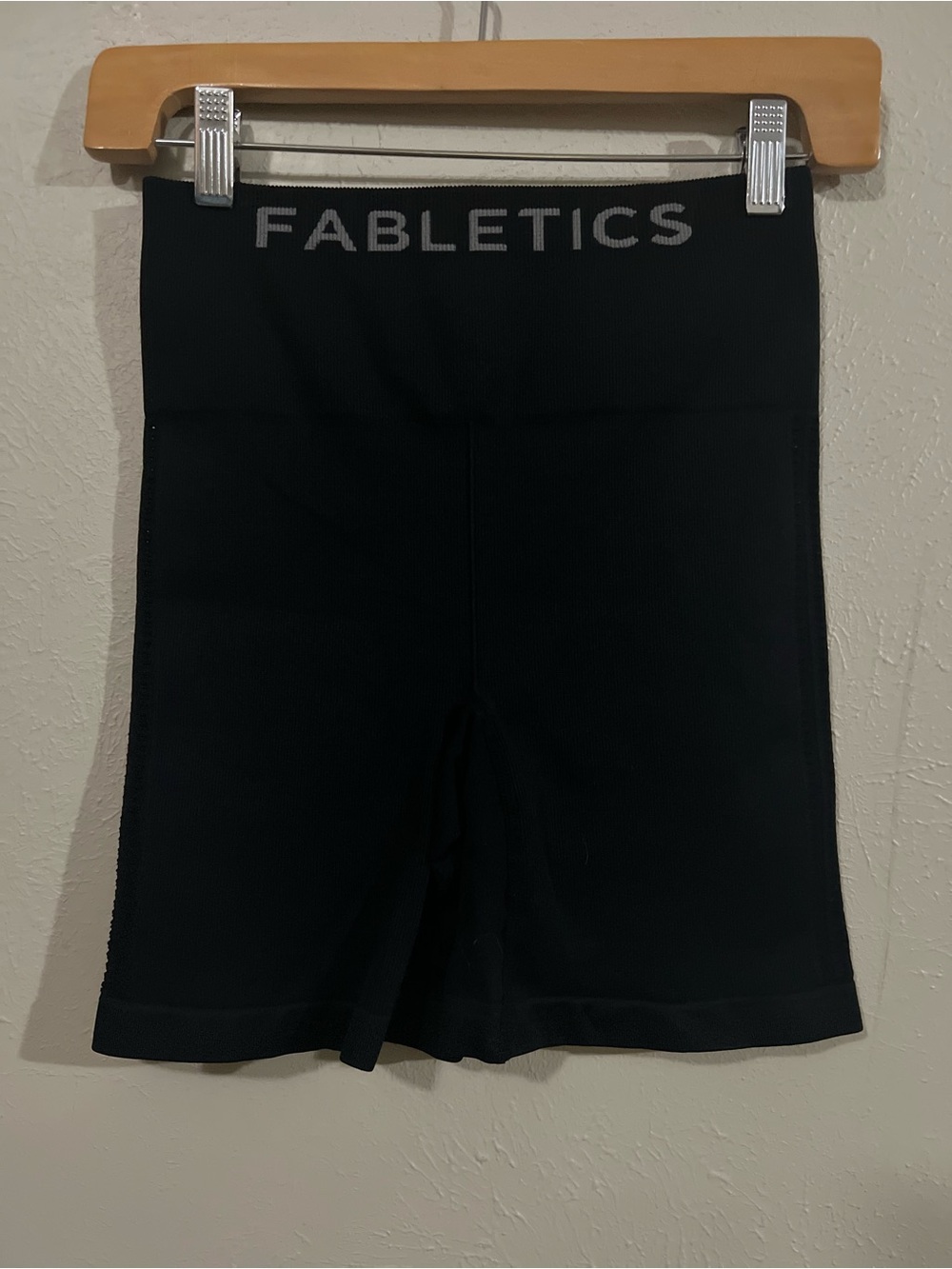 Fabletics Black High-Waist Bike Shorts